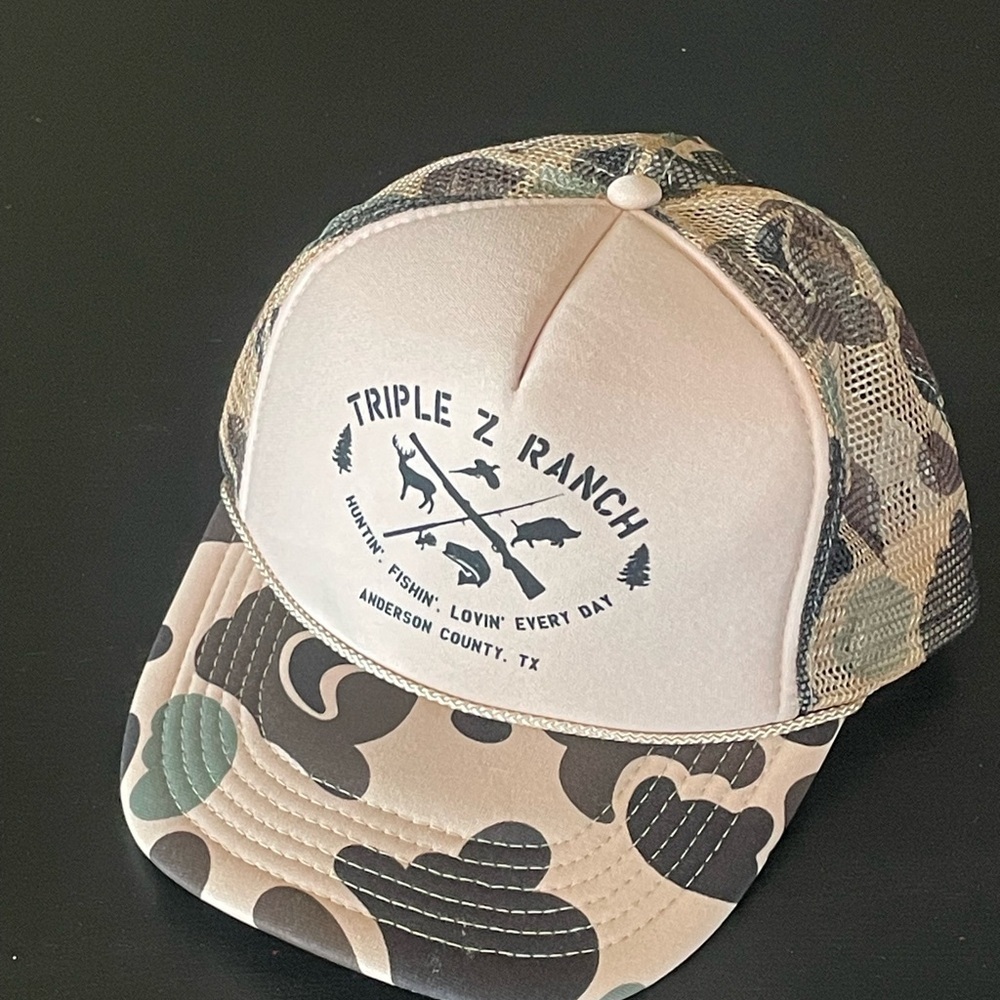 Triple Z Ranch Camouflage Trucker Hat